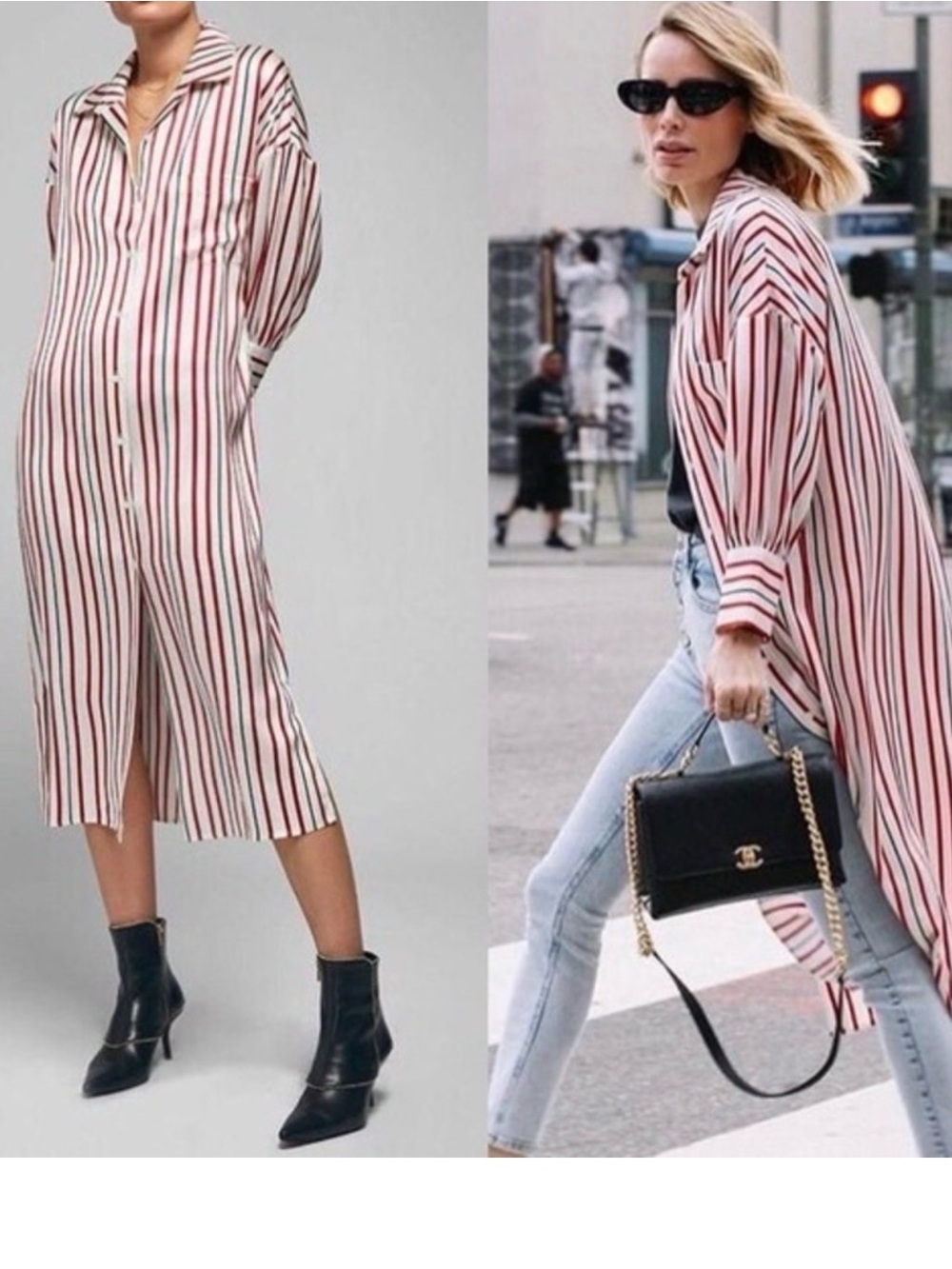ANINE BING MILLY SILK SHIRT DRESS